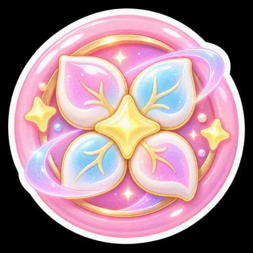 A glowing trait sigil on a rounded badge