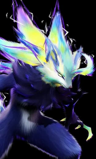 Prismana Blazen with an iridescent mane and a darker coat than the Basic form