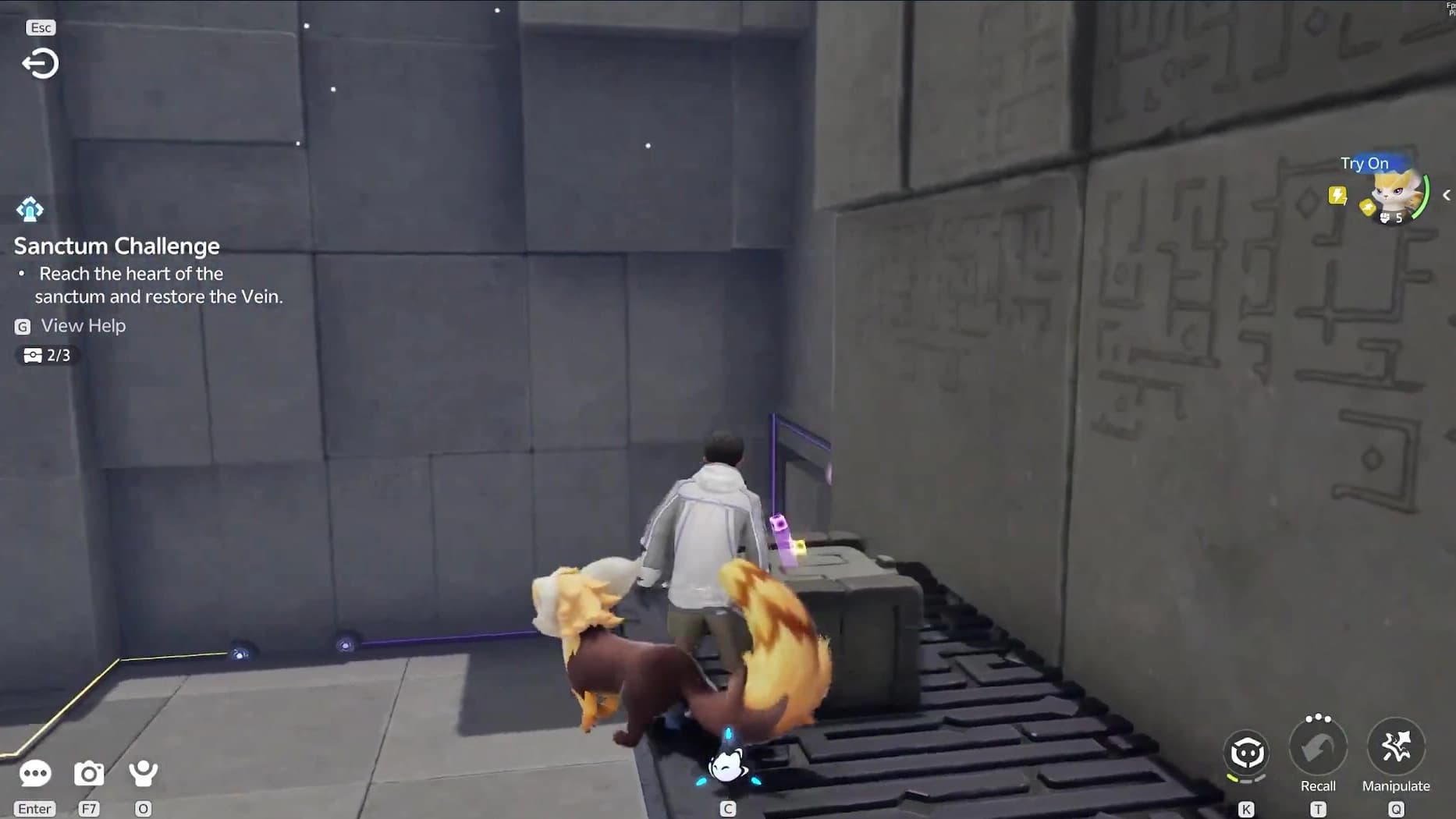 Electric Flow chest 2 open with the objective counter visibly reading two of three